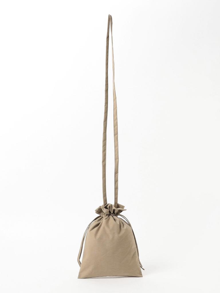 Beams Japan Canvas Bag Logo Drawstring Shoulder Bag Beige Free Size 56610305271