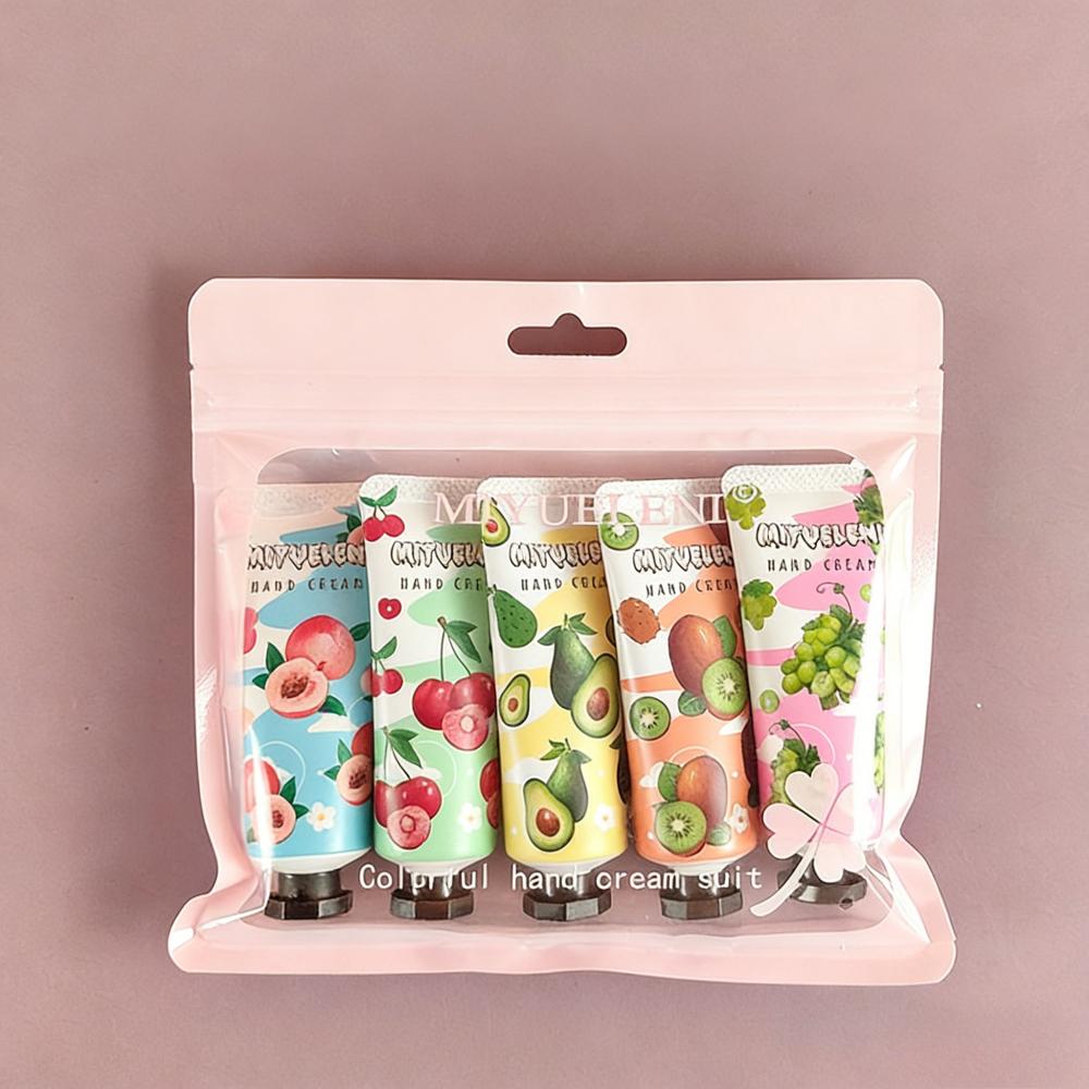 Weihnachts-Handcreme-Geschenkset 5 Teile Feuchtigkeitsspendende Mini-Reiselotion für Damen Herren Weihnachtsstrumpffüller Weihnachtsfeier-Mitbringsel