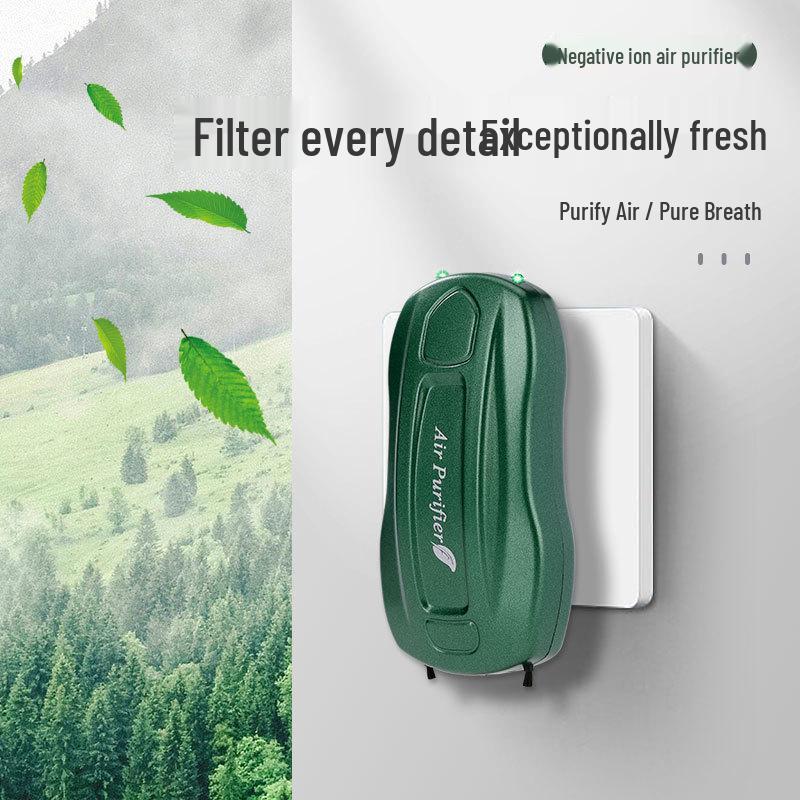 Compact Air Purifier for Car, Office & Home – Eliminates Smoke & Odors with Negative Ion Generator Junpai