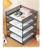 Multi-Layer Metal Desktop File Rack and Document Holder