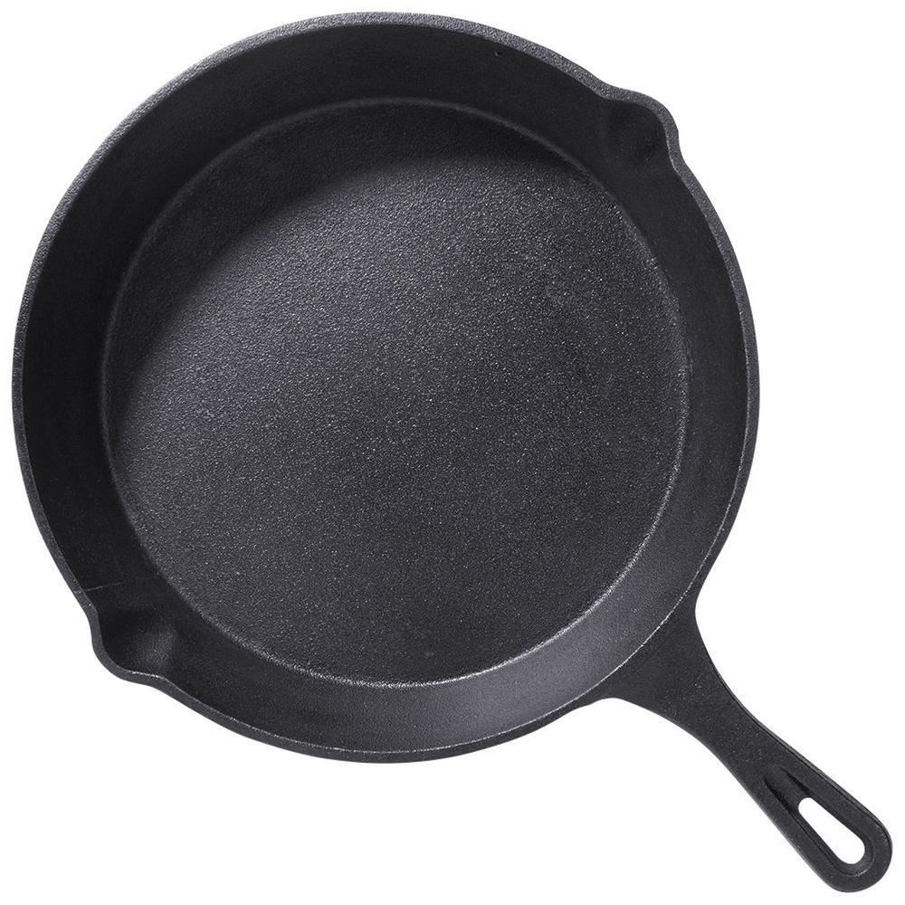 Cast Iron Pan for Gas Induction Grill Fireplace To Oven Plate 25 Cm