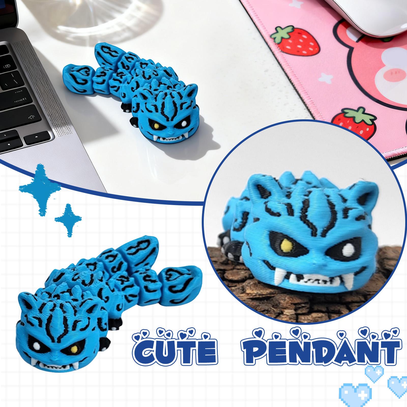 

Blue With Movable Joints, Sturdy Articulation, Blue Keyring, Novelty Ornament, The Perfect Gift For Children. One Size синий