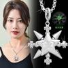 Stylish Streetwear Lucky Star Necklace Unique Compass Pendant Choker Y2K Hip Hop Clavicle Chain Cool Jeweelry Women Teen