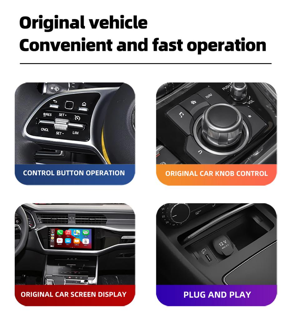 Universal 2 In1 Wireless CarPlay Android Auto Smart Mini Box Plug And Play Wireless Adapter WiFi Fast Connect Car Accessories