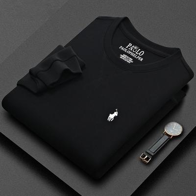 STORN Winter Men's Warm Tops Men's Winter Long-sleeved Thermal Round Neck Fashion T-shirt