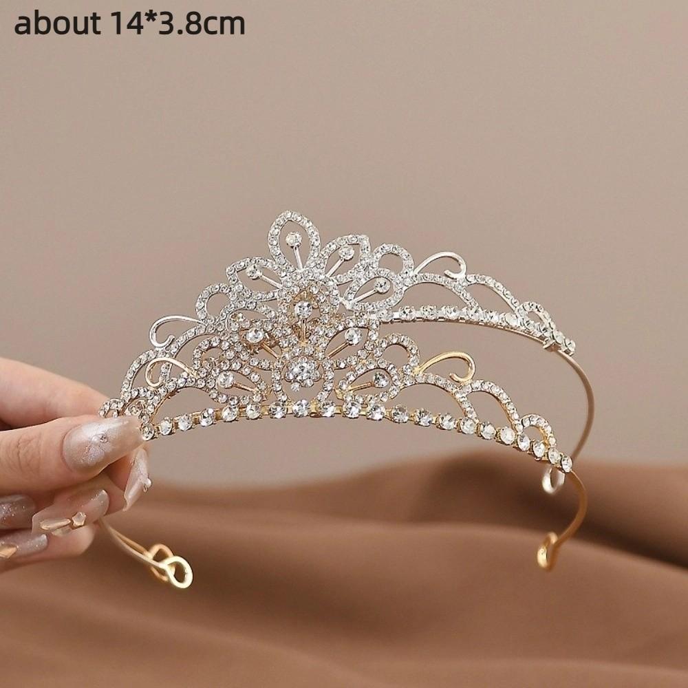 Vintage Queen Princess Crown Rhinestone Crystal Bridal Tiaras New Bridal Headband  Birthday Gift