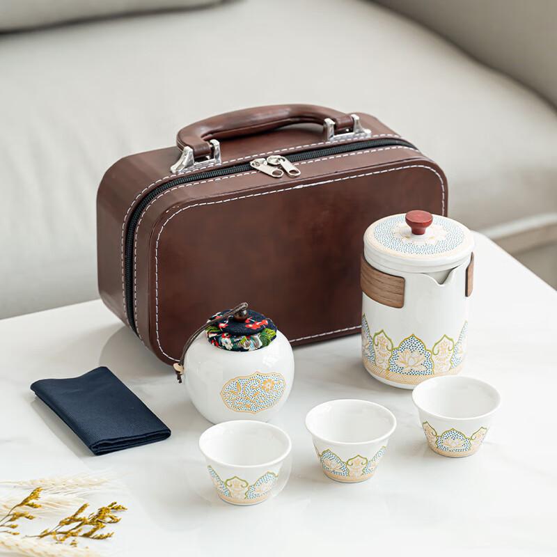 OJW High-End Ceramic Tea Set Gift Box