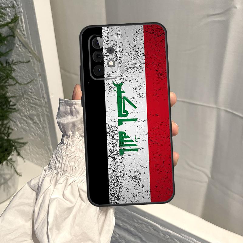 Iraqi Iraq Flag Case For Samsung Galaxy A52S A06 A16 A26 A36 A56 A55 A35 A15 A53 A32 A33 A13 A14 A34 A54 A17