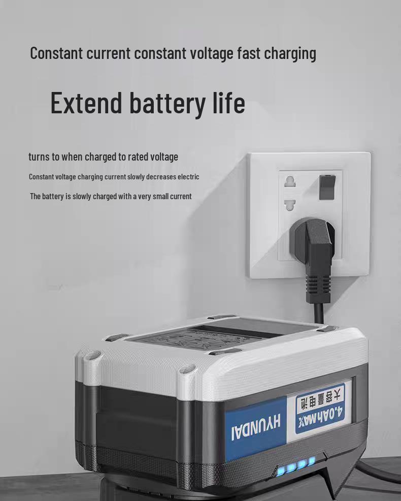 Hyundai Makita 21V Large-Capacity Lithium Battery for Power Tools - Fits Electric Drills & Angle Grinders