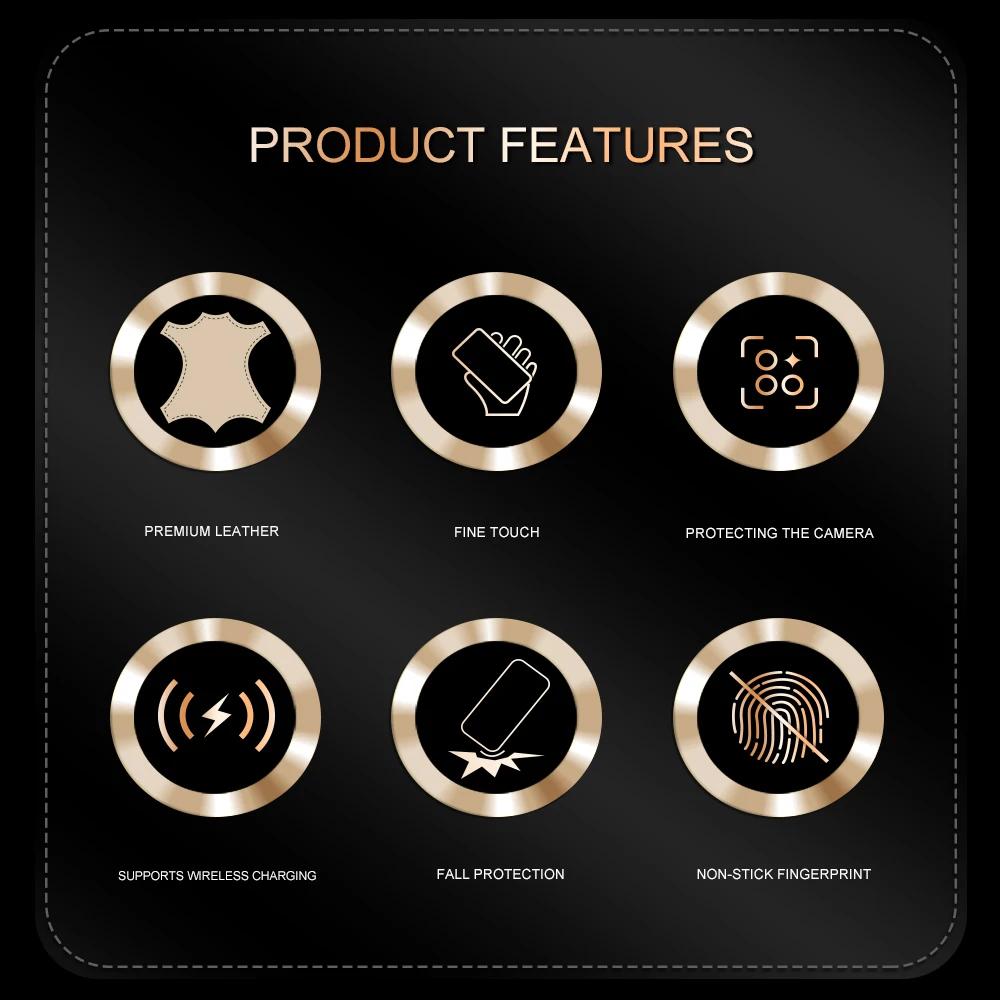 For OnePlus 13 12 11 Fine-hole PU cow pattern leather external magnetic ring soft edge anti-drop anti-fingerprint phone case