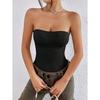 New Summer Casual Temperament Slim Fit Sexy Vest T-Shirt Sleeveless Suspender Versatile Top Strapless Women
