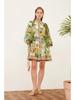 2026 Cross-Border Casual Fashion Printed Shirt Cardigan Dress