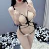 Lingerie Sexy en résille, sous-vêtements, bas de corps, Lingerie érotique, vêtements de nuit pour femmes, exotique, grande taille