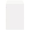 TV Wall Cabinet with LED Lighting White 100 x 31 x 45 cm
