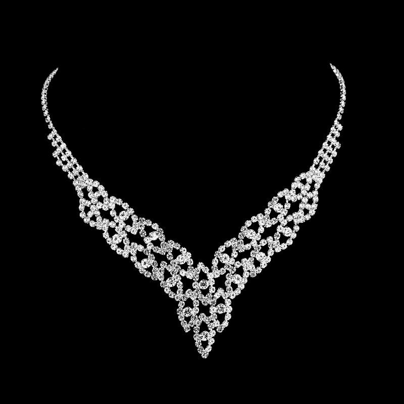 Elegant bridal jewelry set for women - new collection: earrings & bracelet