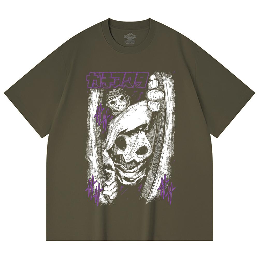 230 Gsm 100% Cotton Gachiakuta V9 Print Unisex Heavy Cotton T Shirt