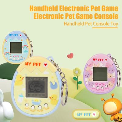Electronic Pet Toy with Keychain 168 Animals Mini Digital Pet Machine Handheld Virtual Pet Game Console Backpack Pendant Kids Adults Birthday Gifts