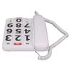 Big Button Phone Simple Classic Adjustable Volume Home Landline Phones for Seniors White