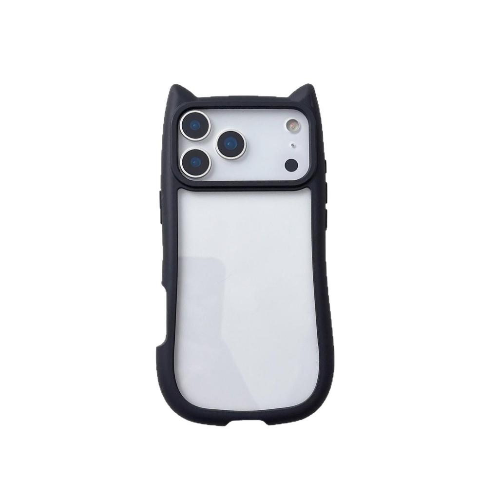 Cat Ears Epoxy Phone Case for Apple 17 Pro Max - High-End, Drop-Proof, Trendy Design for Women