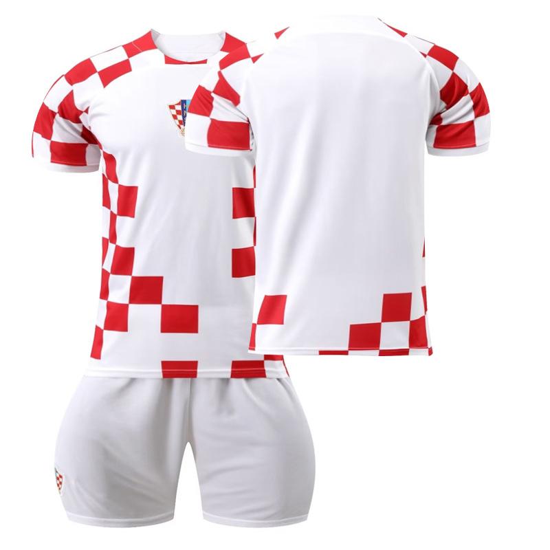 Plaid Home Court No. 10, Football Jersey Set, World Cup Jersey With Socks. 16