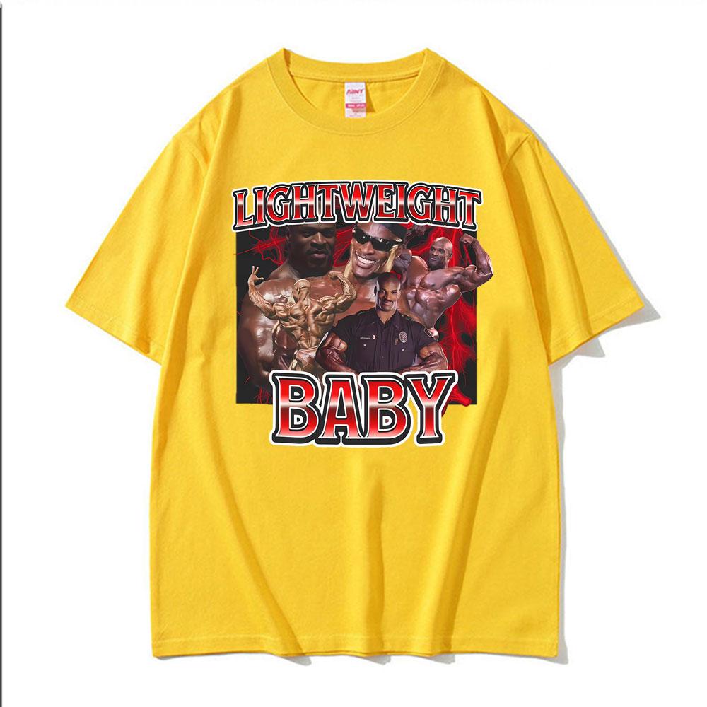 Funny Meme Ronnie Coleman Vintage Gym Graphic Tee Shirt Men Women Fashion Summer Tshirts Oversized Casual 100 Cotton T Shirts