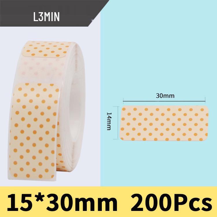 Small Roll Colored D30 Label Printing Paper, L12*40, L11P11P15 Stickers
