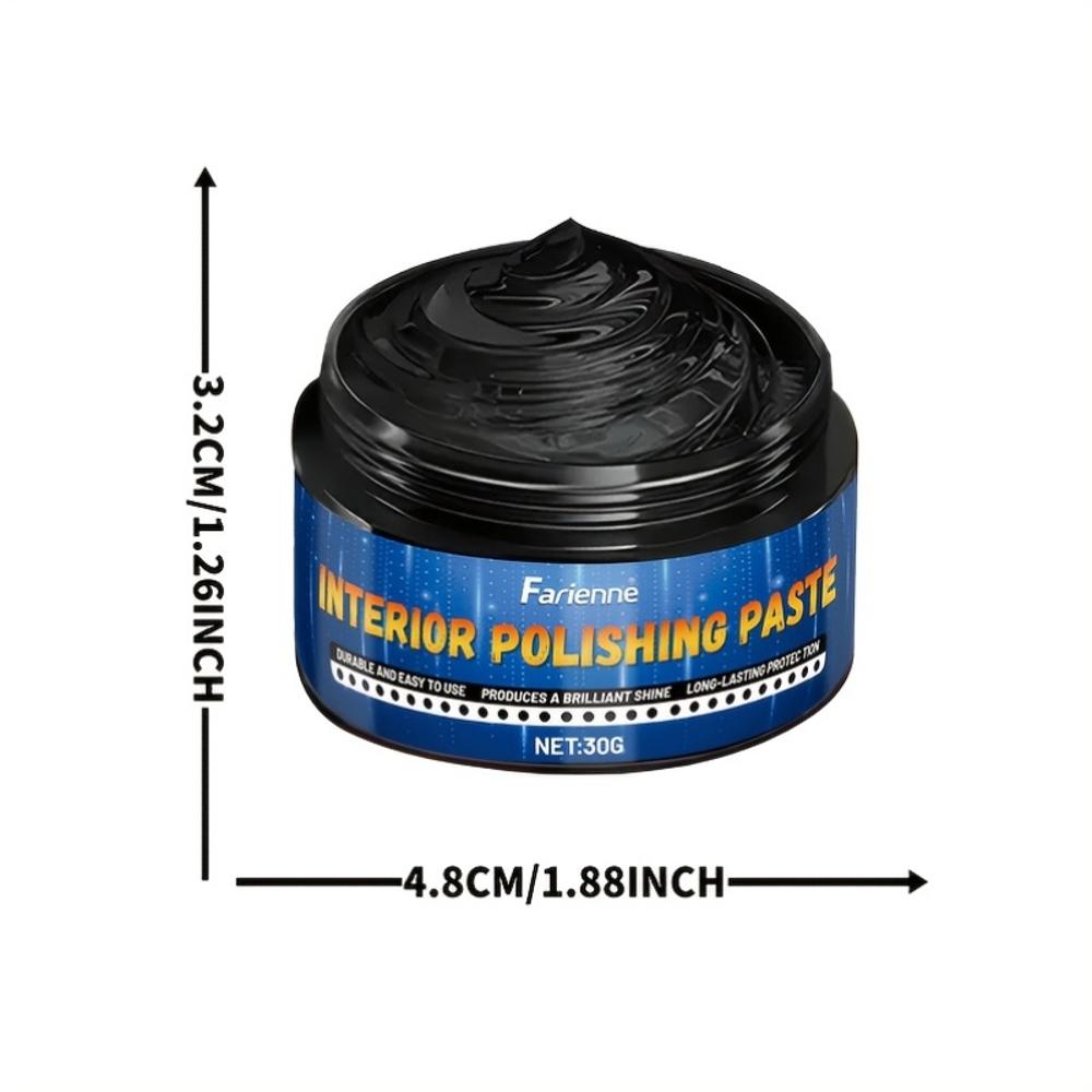 FARIENNE Universal Car Interior Restoration Wax - Leather Seat Care & Plastic Polish Cream, Protective Film Formation, Long-Last