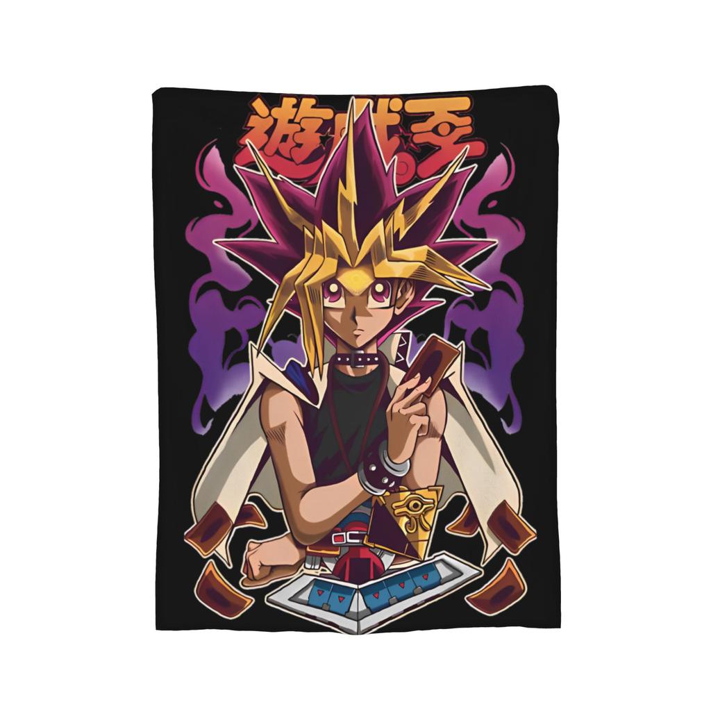 Yu-Gi-Oh!  Velvet Throw Blanket Japanese Anime Manga Aesthetic  Blanket for Bed Travel Soft Quilt,