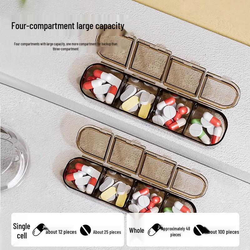 Triple Seal Weekly 28-Compartment Pill Organizer