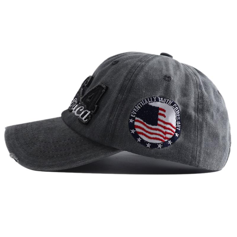 Snapback Adjustable Style Street Urban Hop Hip Stitching Embroidery Embroidered 1964 With Washed Vintage Cap Baseball Cotton School Old Women Men