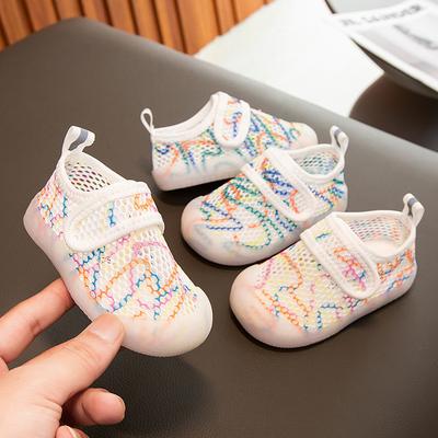 Modische Mädchenschuhe Sommer Neue Kindersandalen Einfacher Jungenschuh Weich Sohlige Baby Lauflernschuhe Rutschfest Mädchen Netzschuh