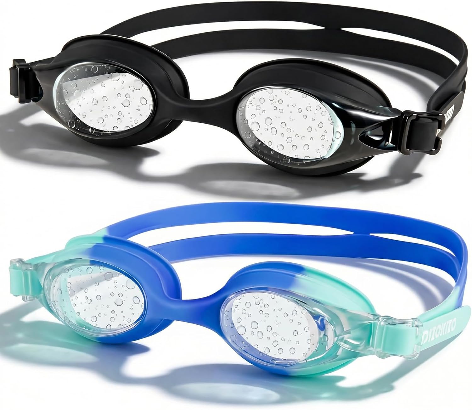 

2 Pack Kids Swim Goggles for Ages 6-14, Anti-Fog UV Protection, No Leak Swimming Glasses for Boys Girls United States