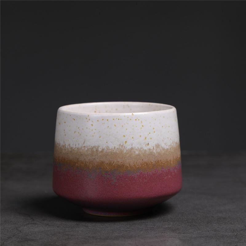 200ml Gradient Ceramic Coffee Cup - Espresso Cup + Latte Cup + Milk Mug, Heat-Resistant Matte Glaze Teacup for Cafes & Home Use