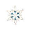 New Luxury Six-Petal Flower Brooch Pin: Unique, Versatile Design Accessory.