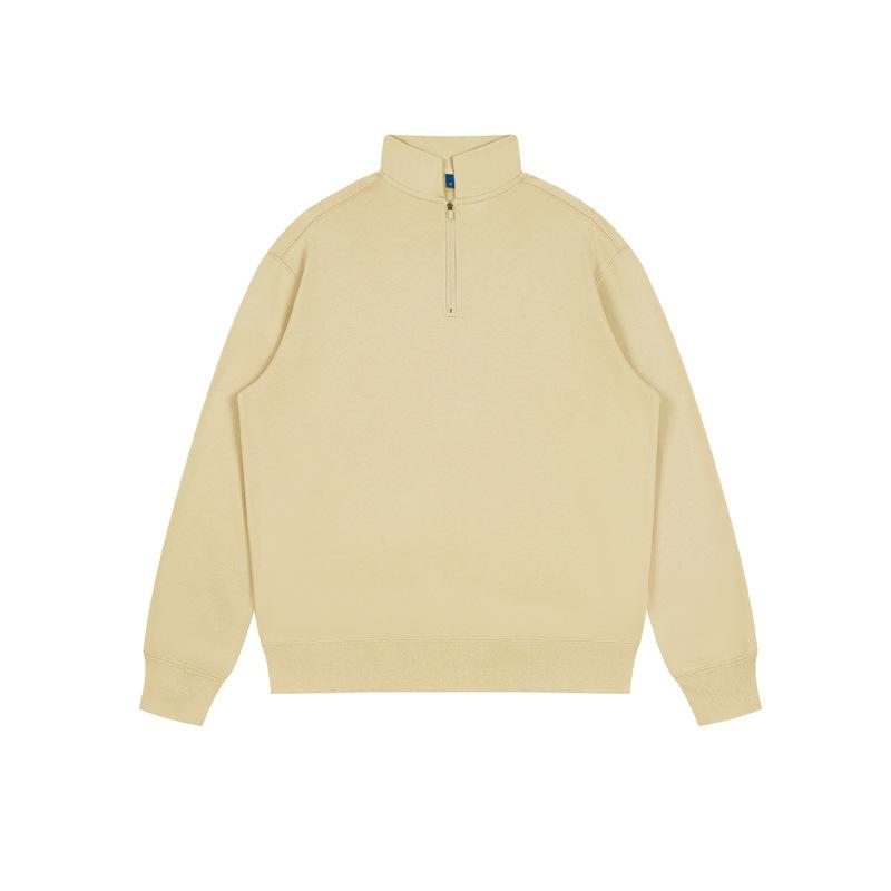 Felpe per Coppie Felpa con Zip da Uomo Mezza Zip Liscia Sportiva Outdoor Quotidiana Streetwear Base Casual Primavera Felpa Lavanda Uomo