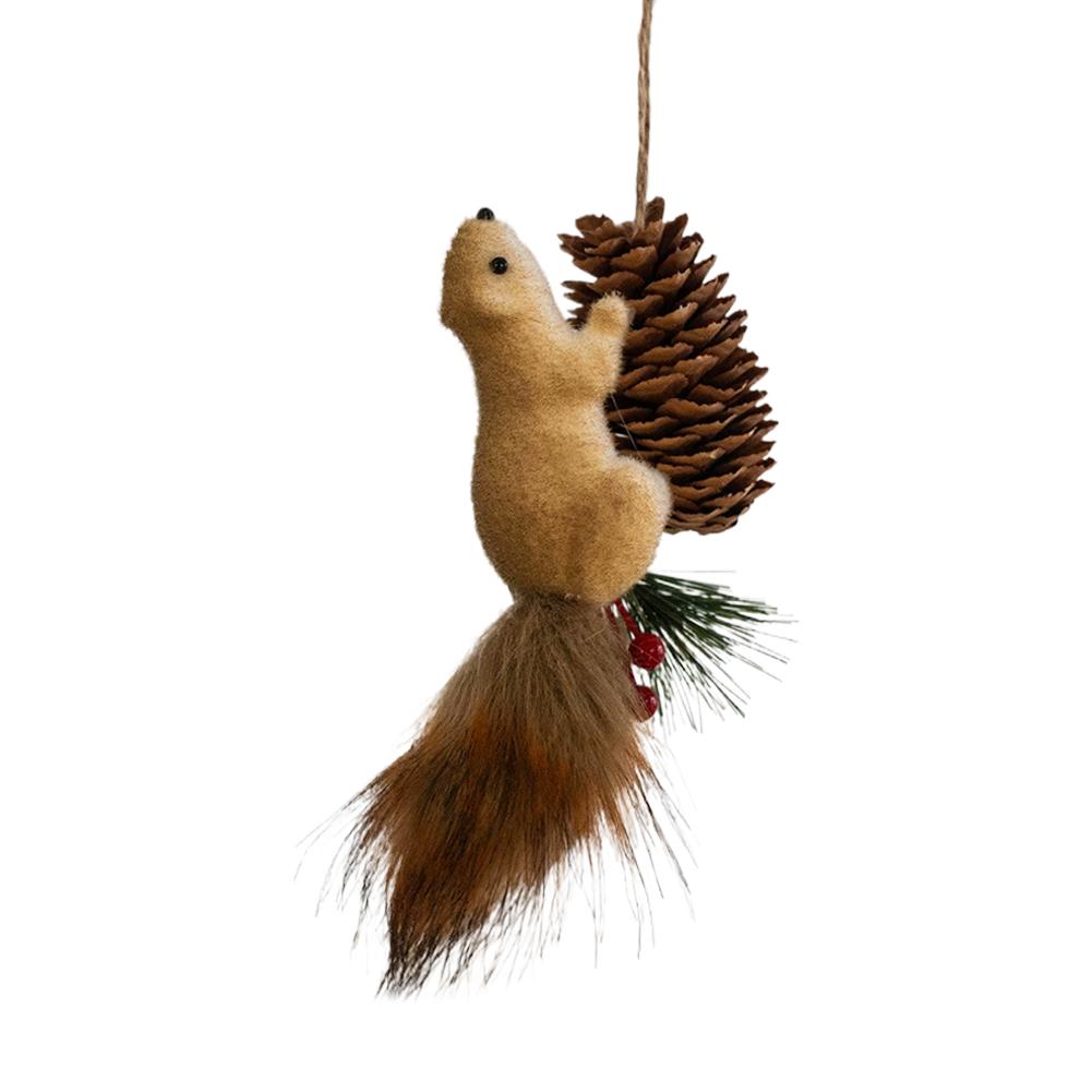 Weihnachtshörnchen Figur Schaumstoff Leichtes Hörnchen Ornament Lebensechtes Hörnchen Dekoration Weihnachtsbaum Tischmittelstück