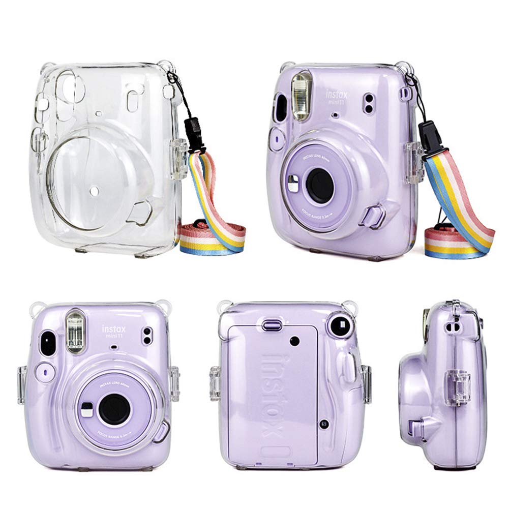 kinokoo Fujifilm Instax Mini 11 Case, Instax Mini 11 Camera Case and Accessory Set of 8 (Clear)