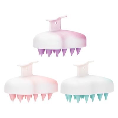 Shampoo in silicone per cuoio capelluto massaggiatore per capelli testa corpo spazzola per massaggio del cuoio capelluto pettine per lavaggio dei capelli spazzola per doccia da bagno strumento per parrucchiere da salone