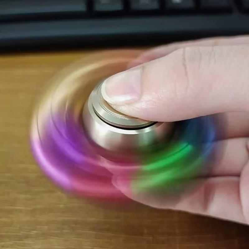 Grappige Metalen Hand Spinner Fidget Speelgoed Decompressie Vingertop Gyroscoop EDC Coole Spullen Gadgets Volwassenen Anti-Angst Speelgoed