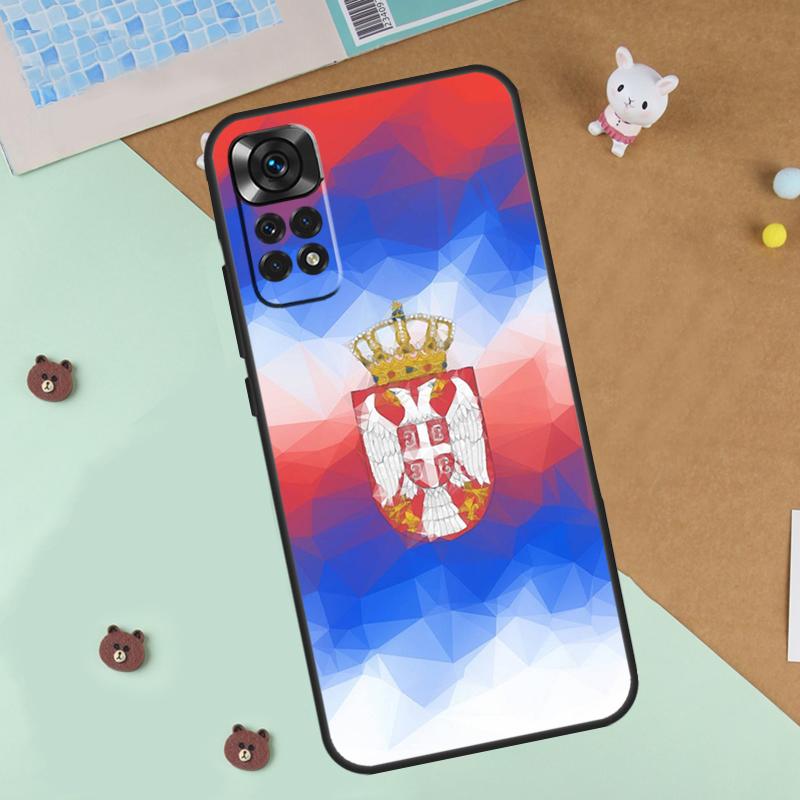 

Serbia Flag Case For Xiaomi Redmi 14C 10C 12C 13C Cover For Redmi Note 13 Pro 14 9 10 11 12 10S 11S 12S Redmi 13C