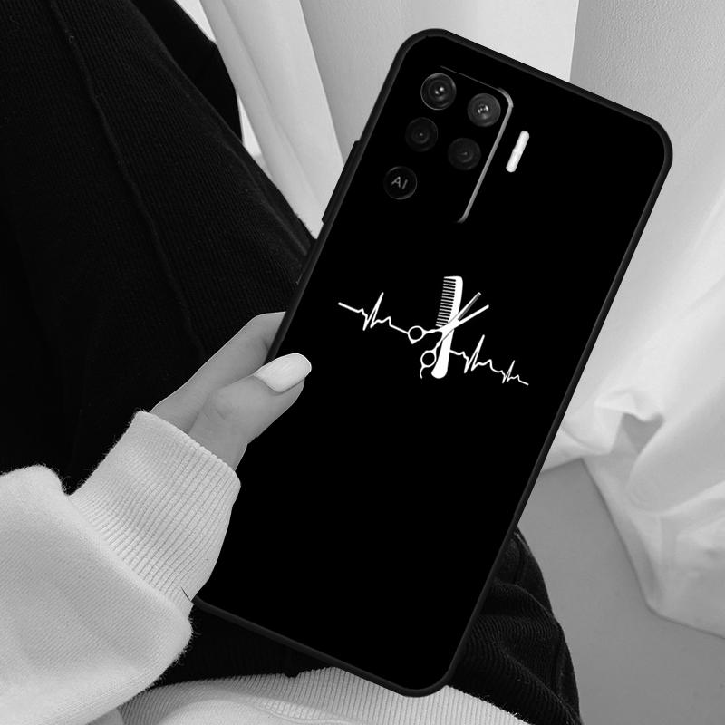 Hair Stylist Hairdresser Case For Oppo A96 A76 A16 A60 A98 A58 A78 A18 A38 A80 A40 A77 A57 A17 A74 A54 A94 A15 A5 Pro