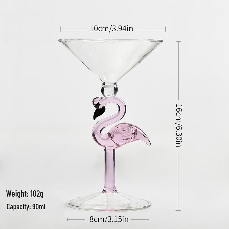Flamingo Cocktail Glass
