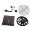 18V 12W Solar Exhaust Fan Kit Waterproof DC Brushless Round Solar Panel Cooling Fan for Workshop