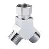 Female/Male Thread Water Pipe Adapter G1/2 Thread Three Way Connector  Bidet Sprayer