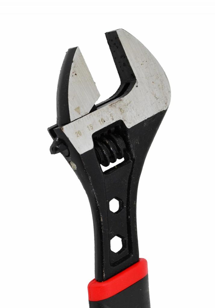 Awtools Swedish Adjustable Wrench - Rubber Handle 200Mm