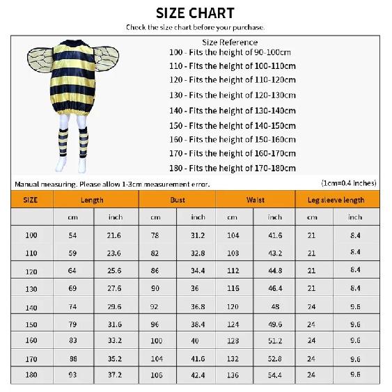 Déguisement Mignon et Fantaisiste de Petite Abeille pour Enfants - Ensemble Complet avec Bandeau pour des Performances Inoubliables