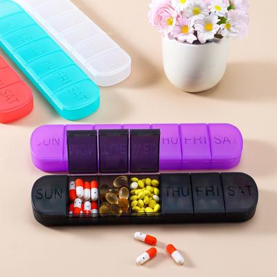 Neue Heiße Premium Tragbare Reise Wöchentlich 7 Tage Große Pillendose Behälter Organizer Box für Medizin Vitamin Ergänzungsmittel Fischöl