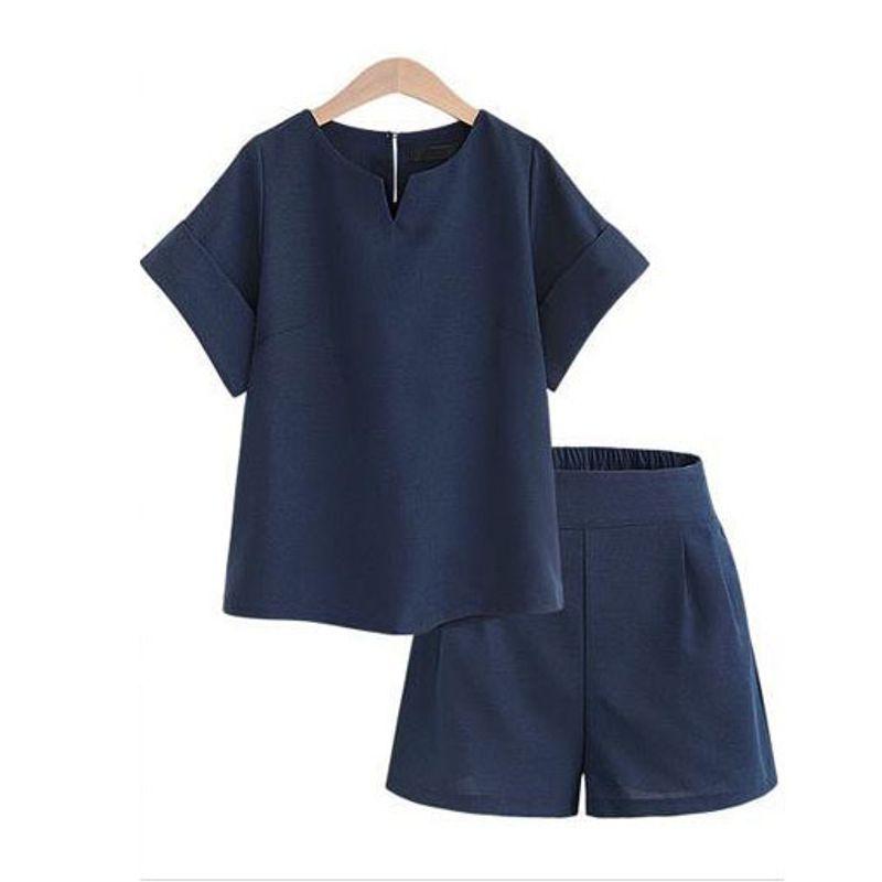 

Летние шорты Топ больших размеров Летняя одежда blue blue 3XL (about 71.00kg wear)