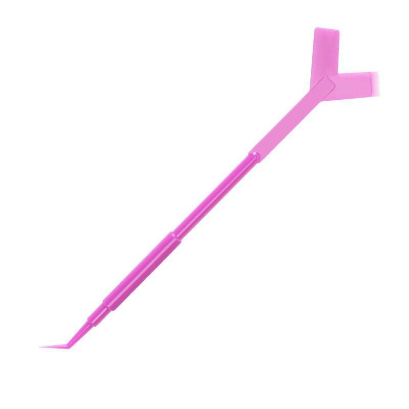 Y-Shaped 3-in-1 Eyelash Tool: Waterproof Makeup Brush & Lash Perm Aid