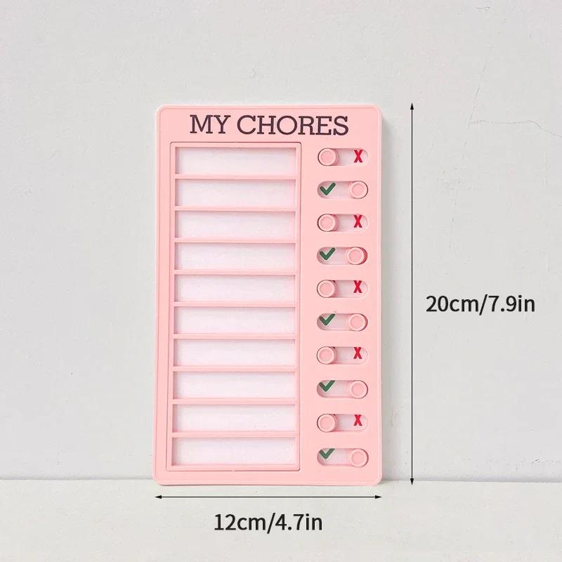 My Chores Reusable Checklist Board Daily Task Planning Board Hanging Checklist Check Plan Student Stationery Supplies Plan List